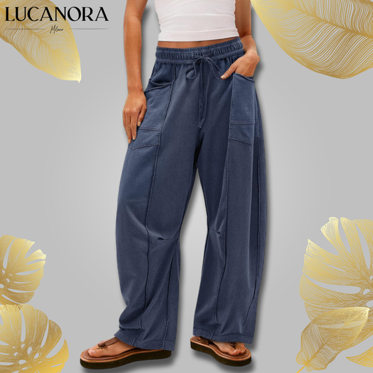 Luminosa Pulice™ Damskie spodnie z luźnymi szerokimi nogawkami