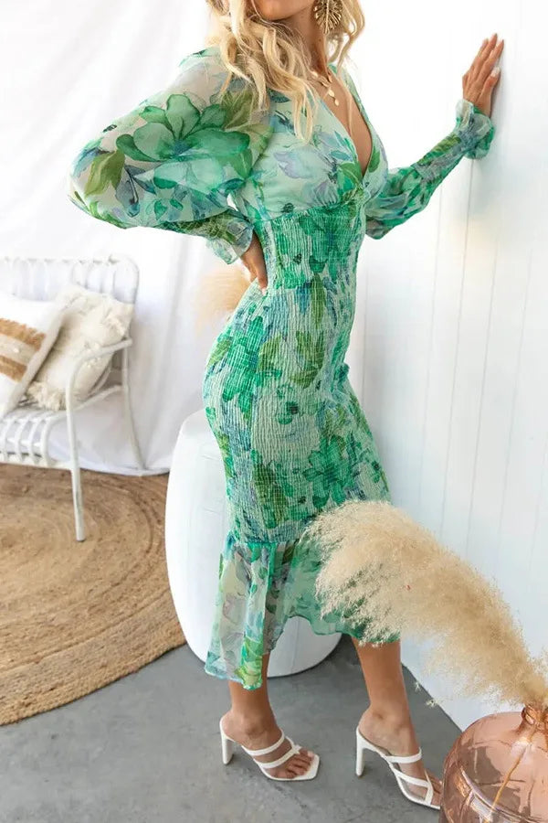 Marita Tardio™ Elegancka sukienka w kwiaty
