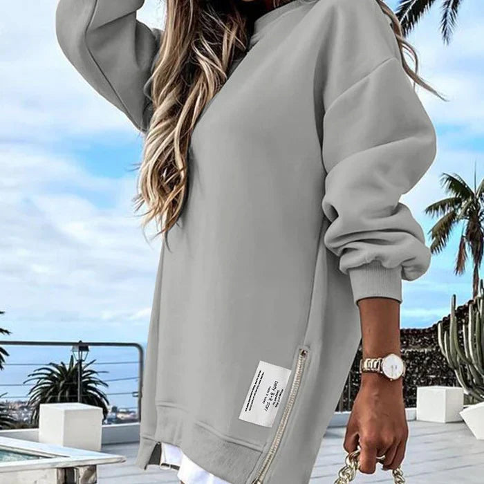 Marzia Vecera™ Damska wygodna bluza z długim rękawem