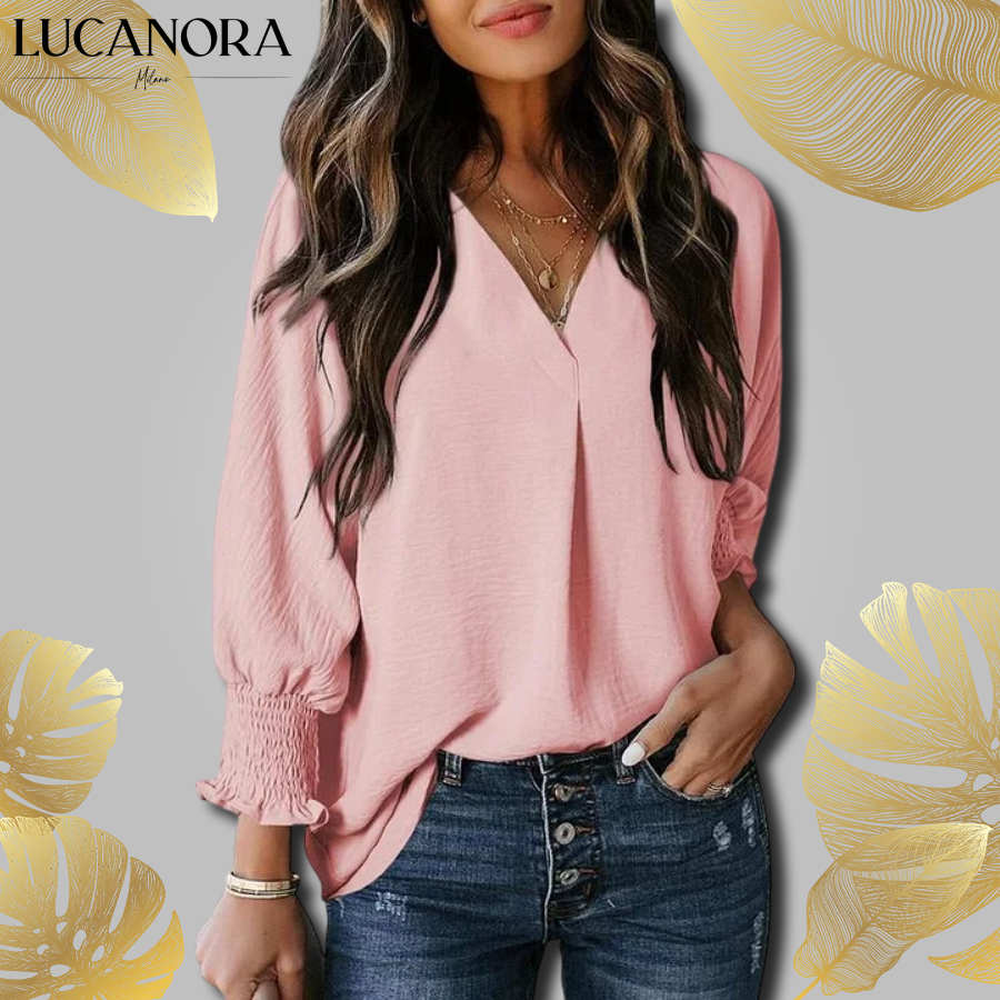 Melania Pavia™ Luźna bluzka damska