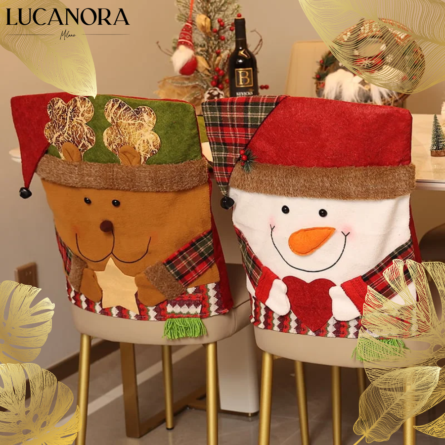MerryCover™ Stylowe pokrowce na oparcia krzeseł w stylu świątecznym