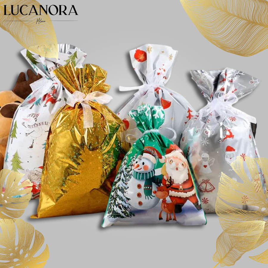 MerryWrap™ świąteczne torby prezentowe ze ściągaczem