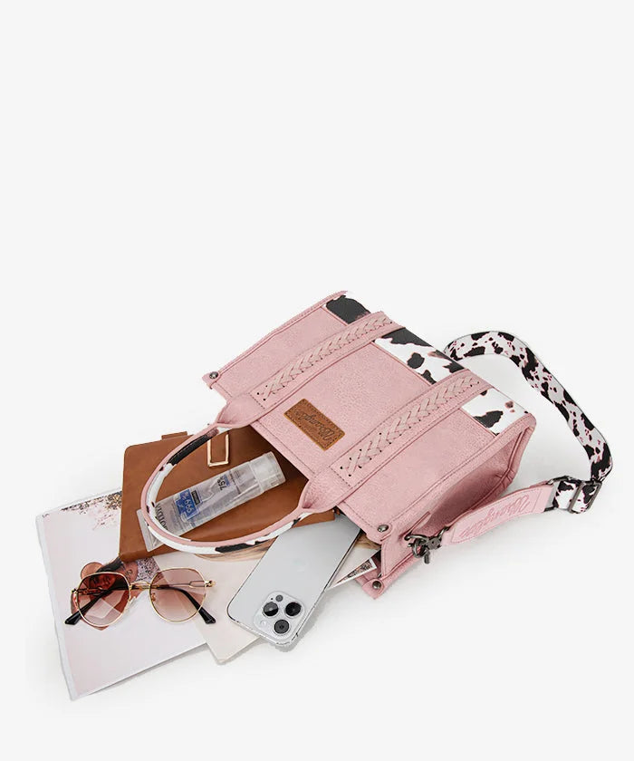 Miriam Cenci™ Torba na ramię ze wzorem w krowie łatki