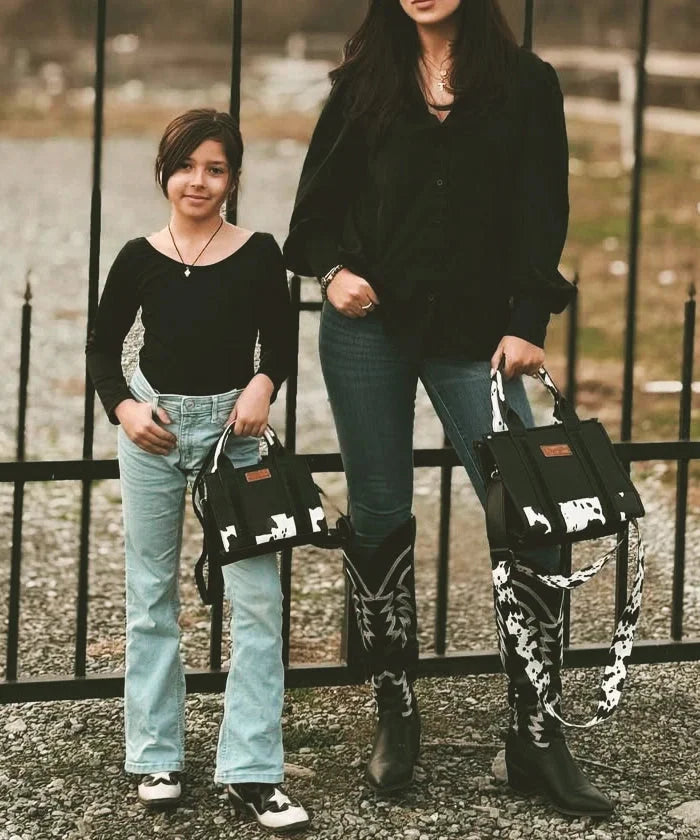 Miriam Cenci™ Torba na ramię ze wzorem w krowie łatki