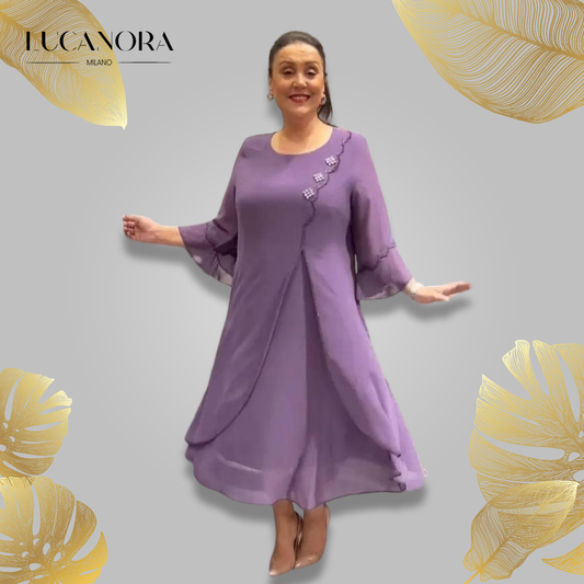 Nina Zambito™ Elegancka długa sukienka