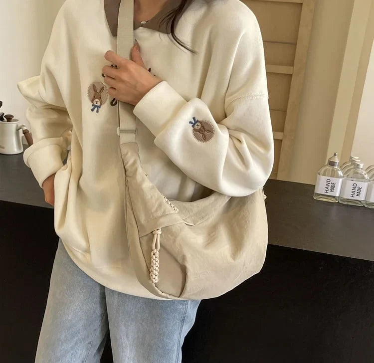 Norma Barrella™ Damska modna i pojemna torba na ramię