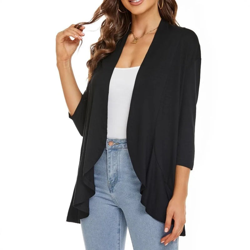 Olivia Paletta™ Wygodny kardigan z falbankami