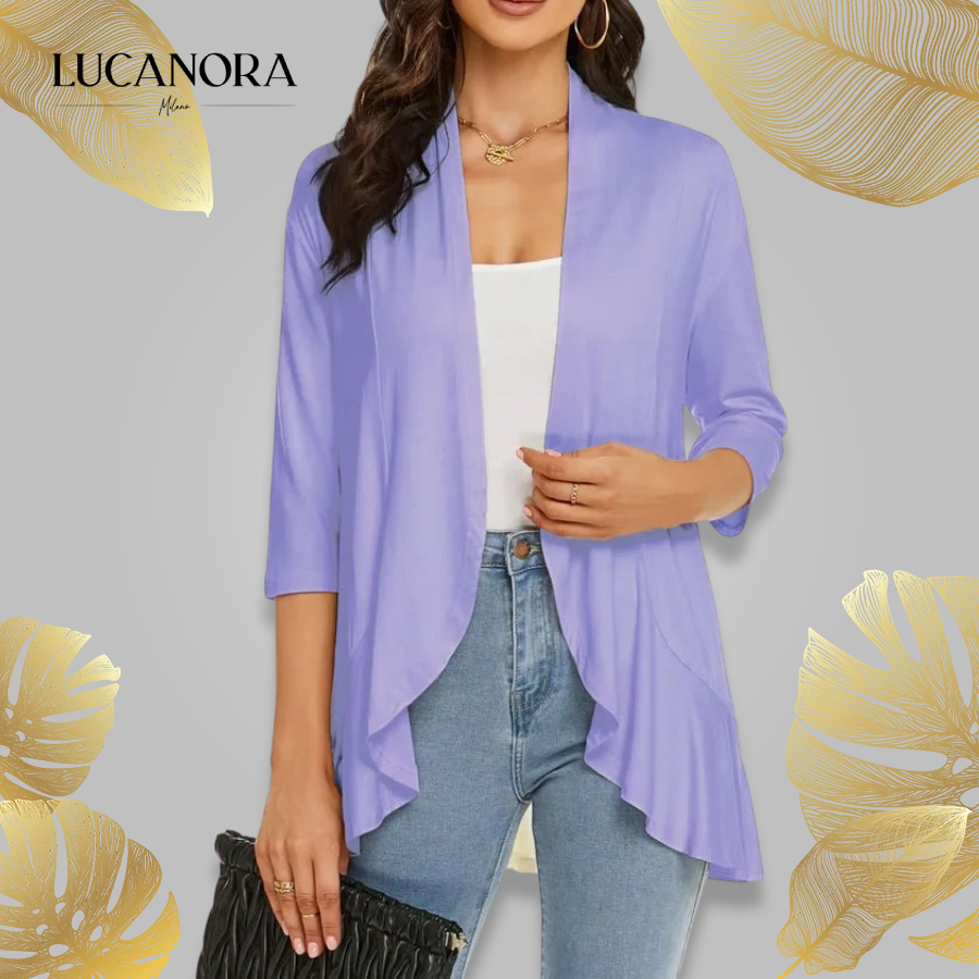 Olivia Paletta™ Wygodny kardigan z falbankami