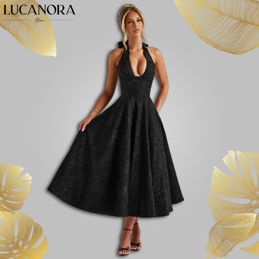 Olivia Teodoro™ Elegancka romantyczna sukienka midi