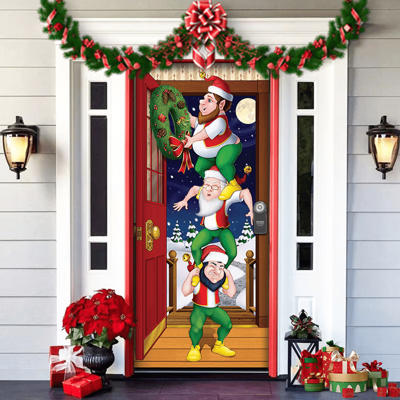 DoorJolly™ Świąteczna dekoracja na drzwi