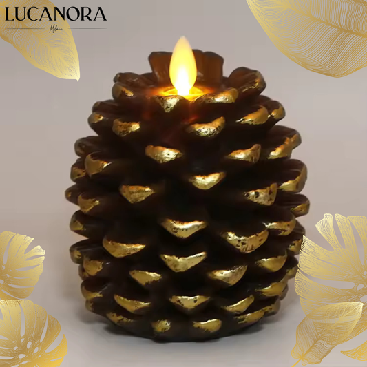 PineCharm™ Świece w kształcie szyszek sosnowych