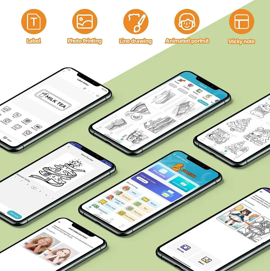 PrintMate™ Przenośna mini drukarka