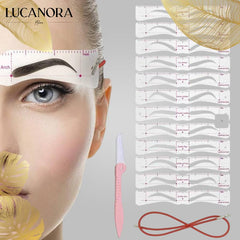 ProArch™ Wielorazowe szablony do brwi z gumką