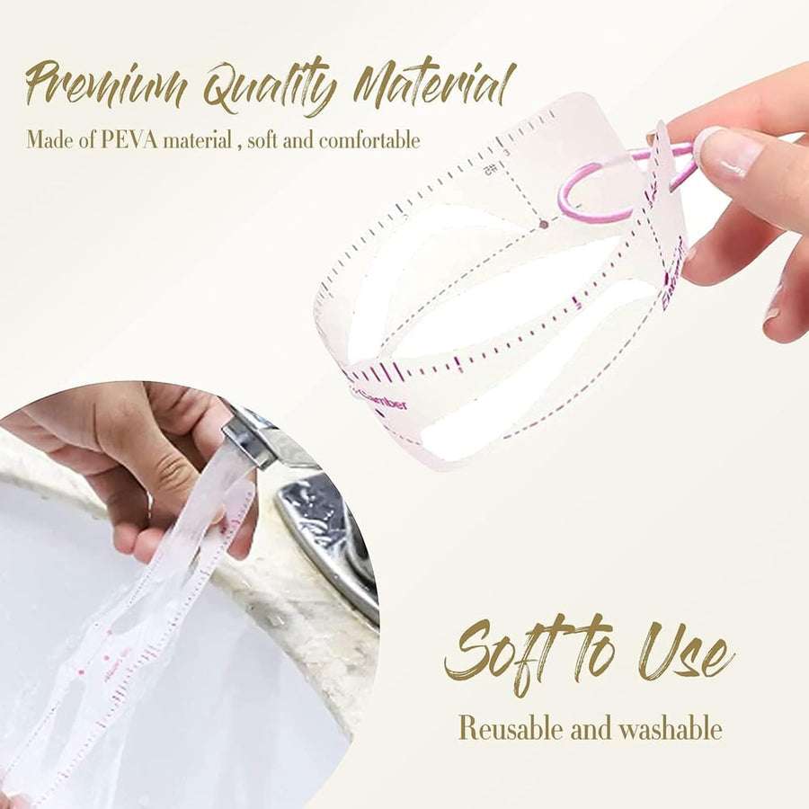 ProArch™ Wielorazowe szablony do brwi z gumką