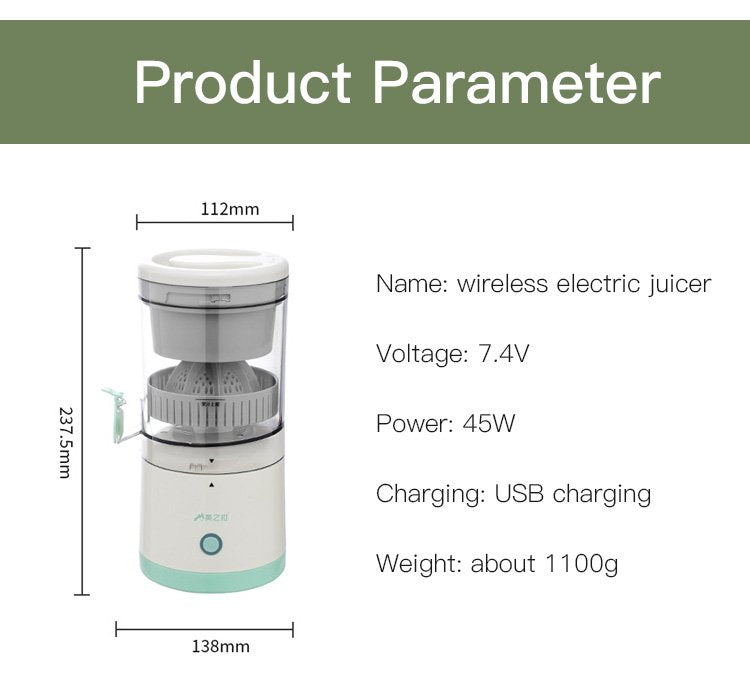 ProJuice™ Przenośna elektryczna sokowirówka