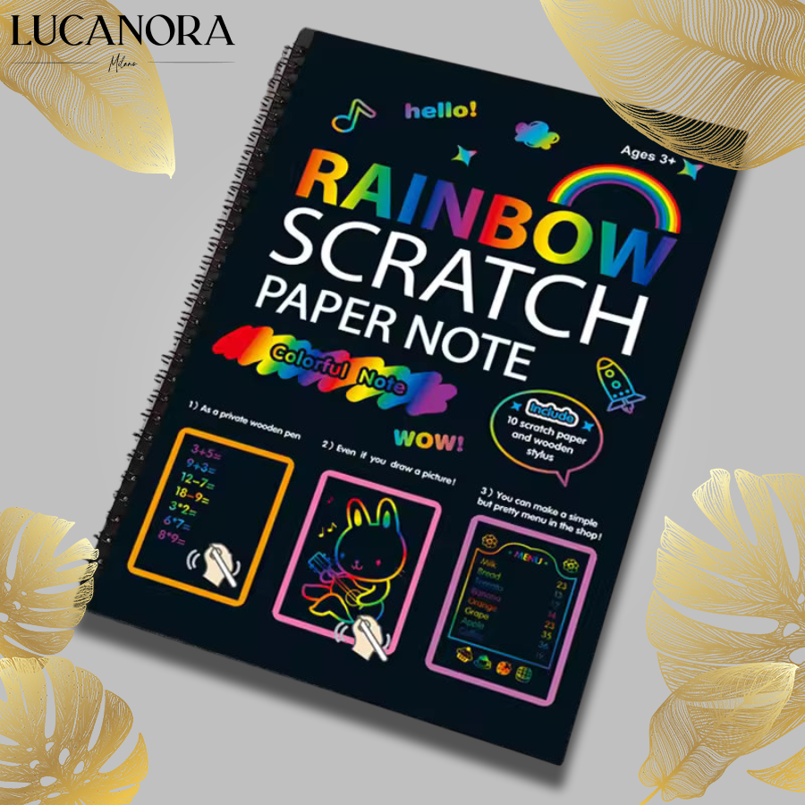 RainbowPlay™ Kreatywny notes do zdrapywania