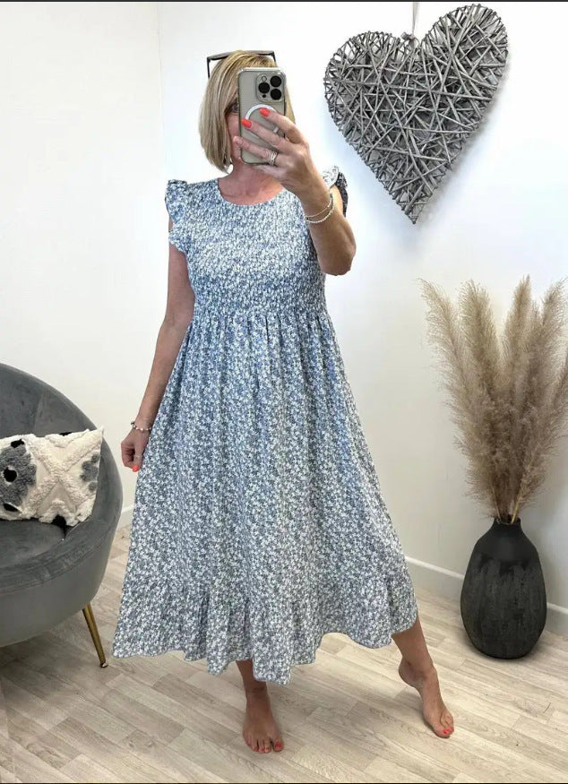 Rosa Fucci™ Elegancka sukienka z kwiatowym wzorem