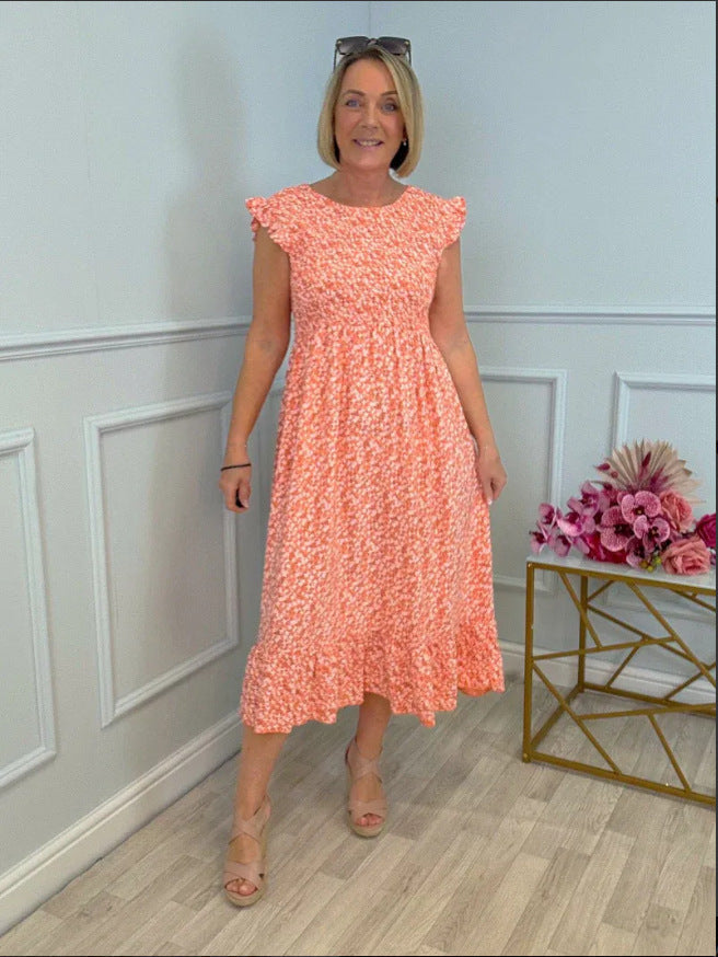 Rosa Fucci™ Elegancka sukienka z kwiatowym wzorem