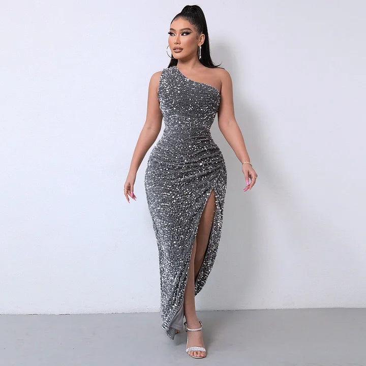Rosa Guttilla™ Sukienka z cekinami z rozcięciem