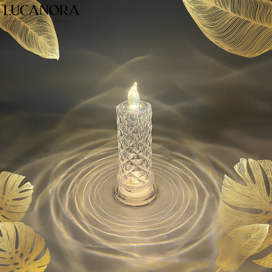 Rosina™ Kryształowa lampa w kształcie róży