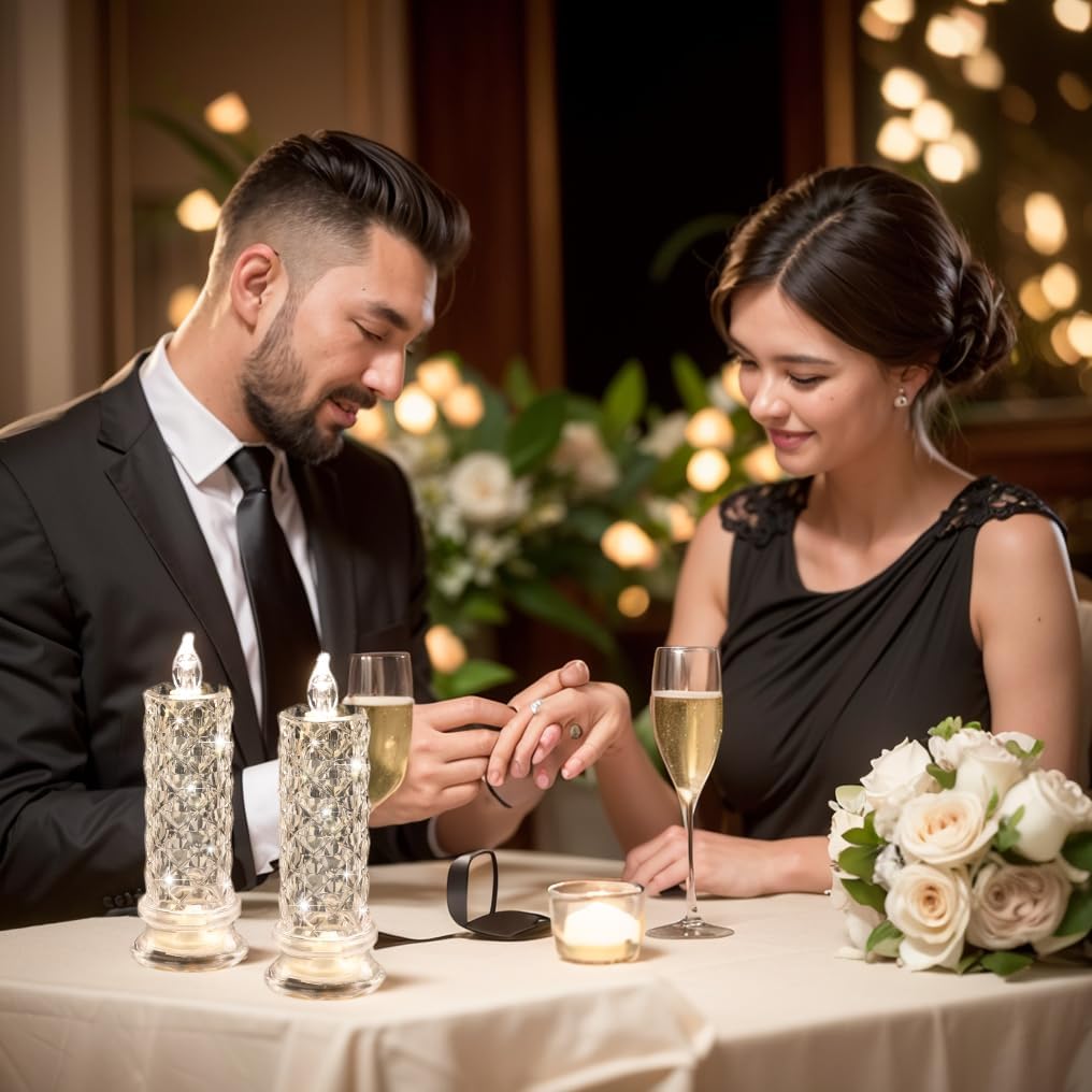 Rosina™ Kryształowa lampa w kształcie róży