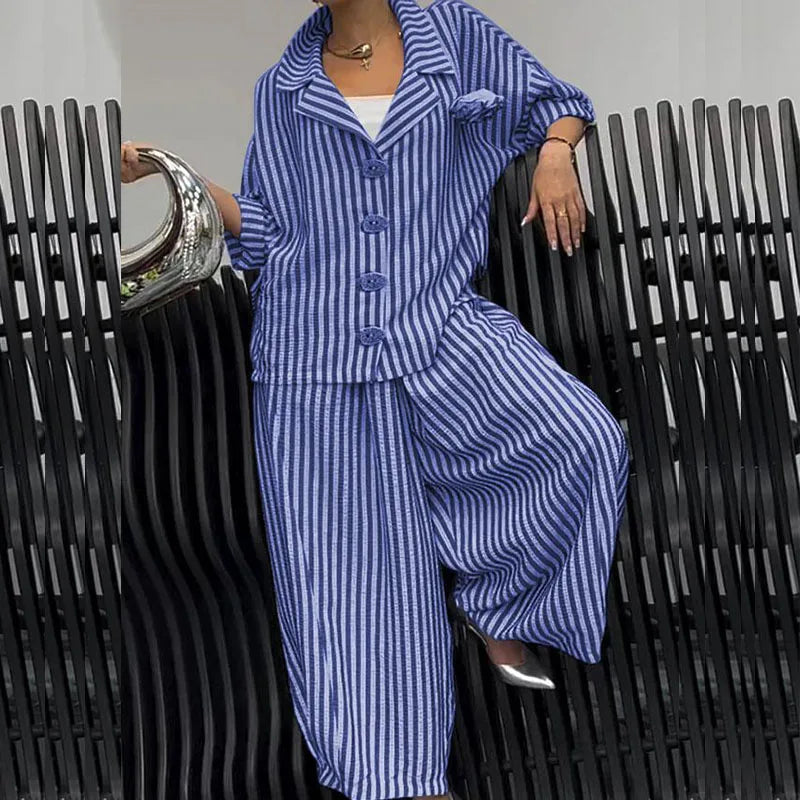 Ianira Rubin™ Elegancki zestaw w paski