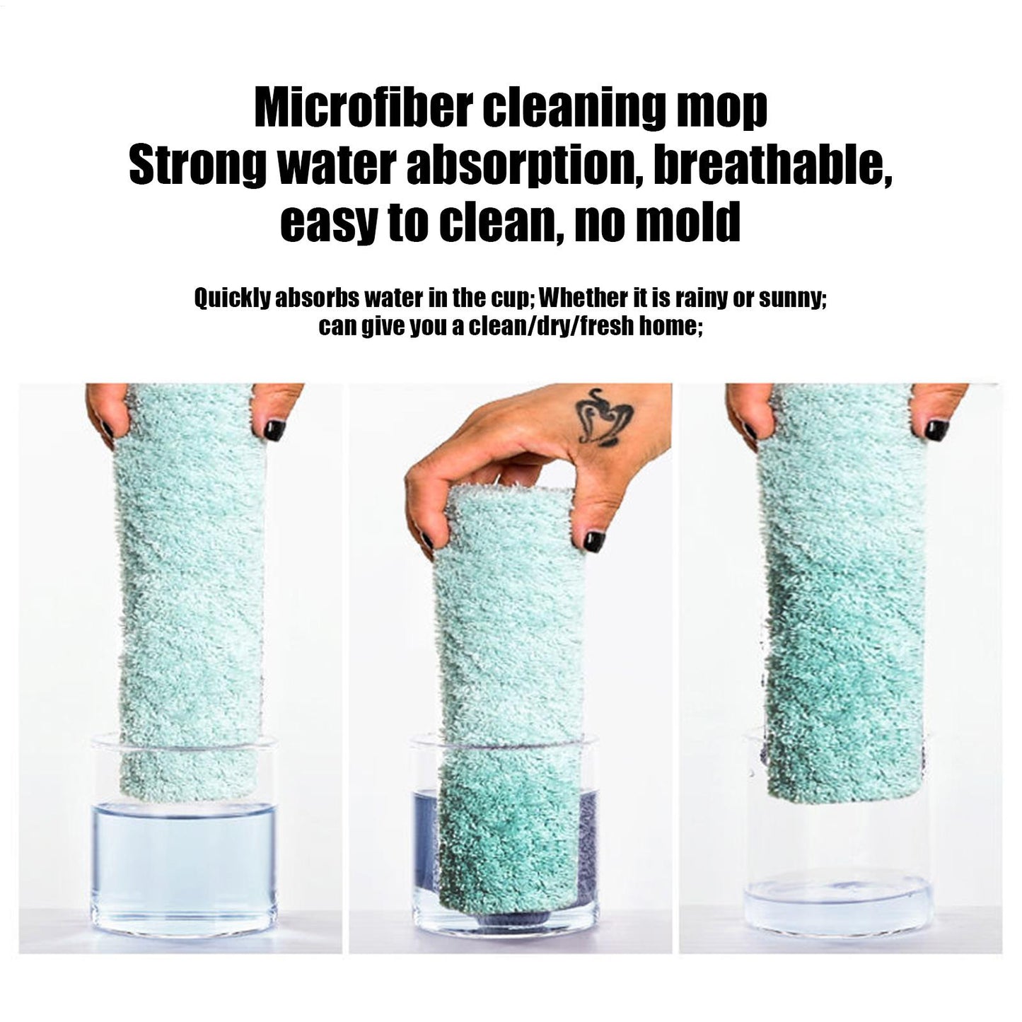 SmartWipe™ Mop płaski z wielorazowymi nakładkami (do prania)