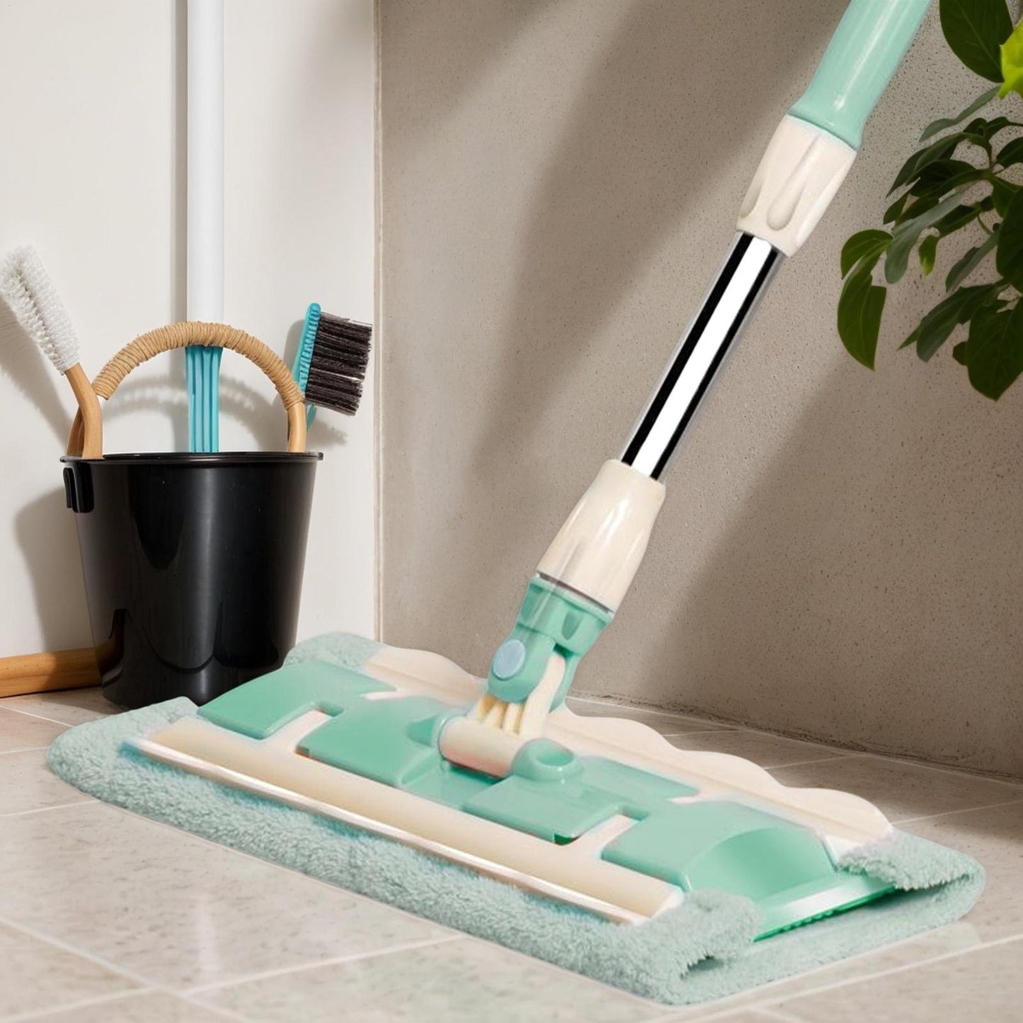 SmartWipe™ Mop płaski z wielorazowymi nakładkami (do prania)