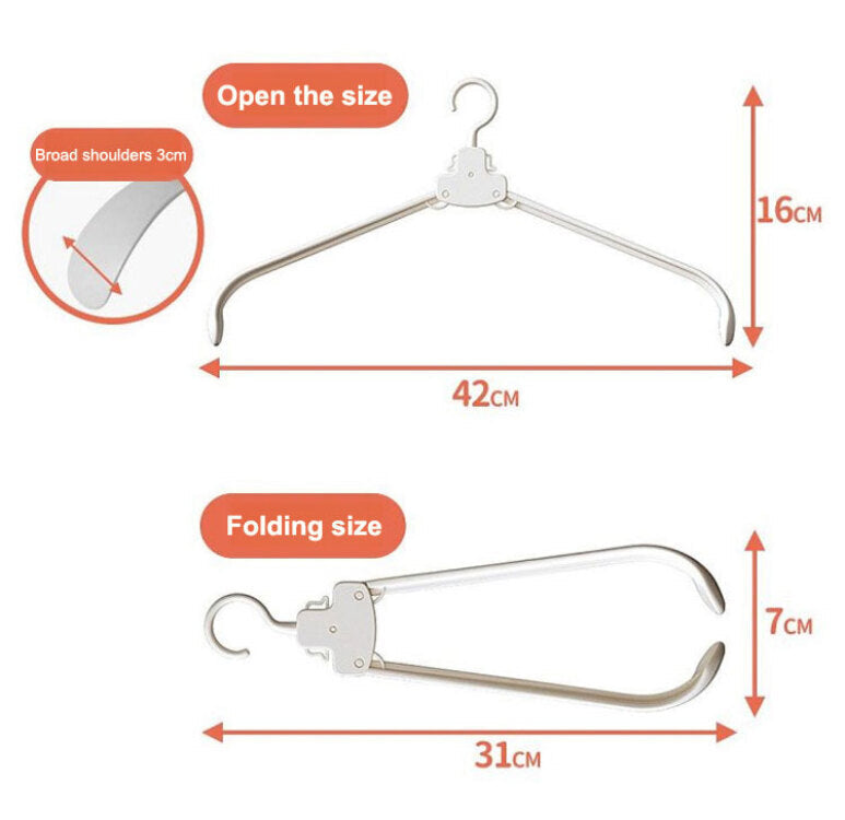 SnapHang™ Składane wieszaki na ubrania