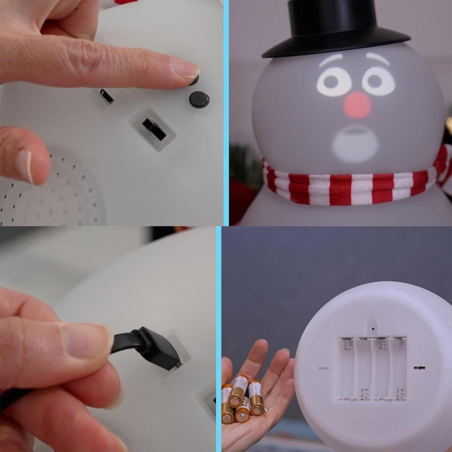 SnowTalk™ Mówiąca figurka z projektorem i głośnikiem