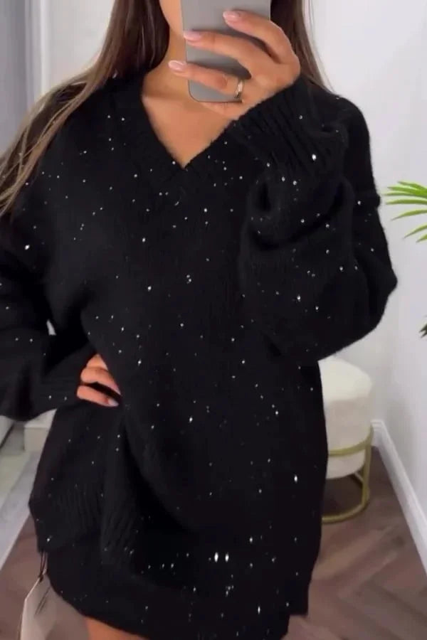 Soave Leveroni™ Elegancki zestaw ze swetrem i spódnicą