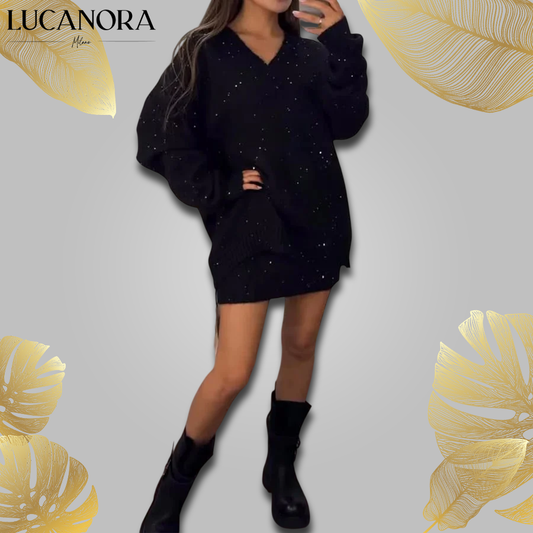 Soave Leveroni™ Elegancki zestaw ze swetrem i spódnicą