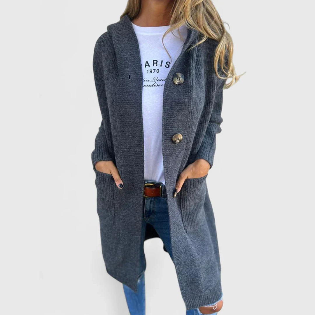 Sofronia Aldi™ Kardigan z kapturem i guzikami