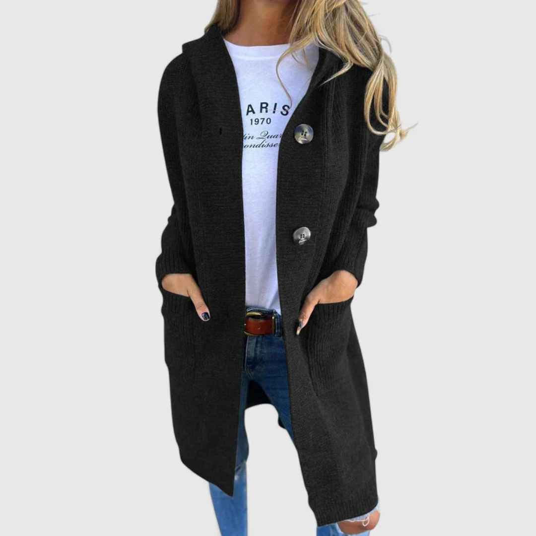 Sofronia Aldi™ Kardigan z kapturem i guzikami