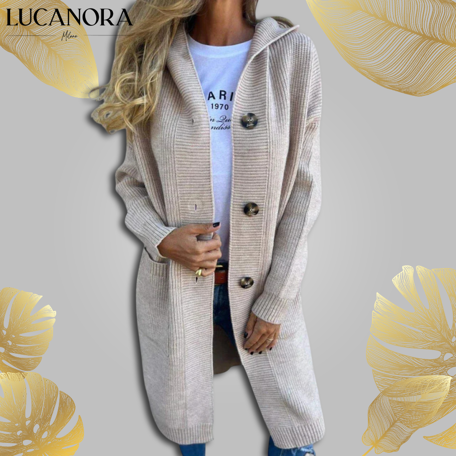 Sofronia Aldi™ Kardigan z kapturem i guzikami