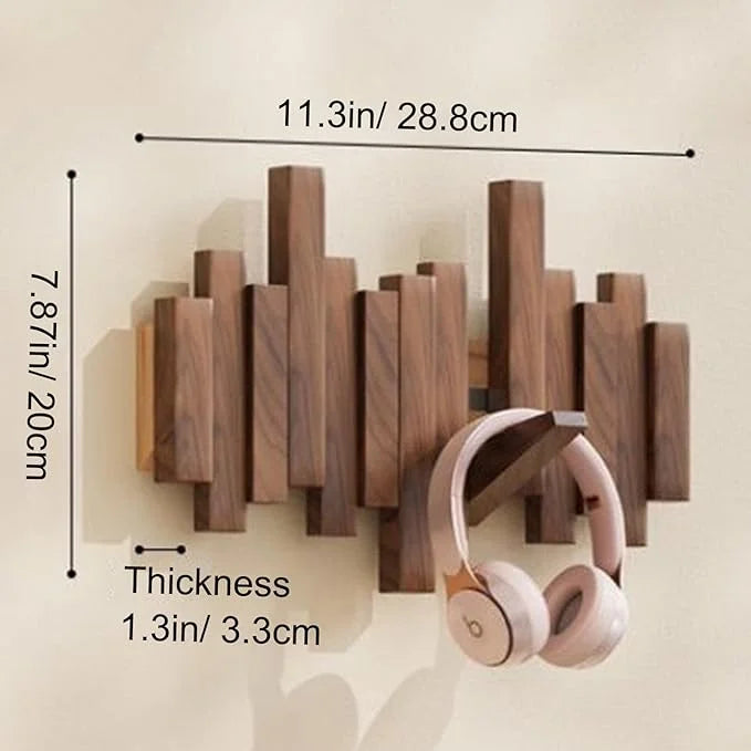 TimberHook™ Wieszak ścienny z drewna