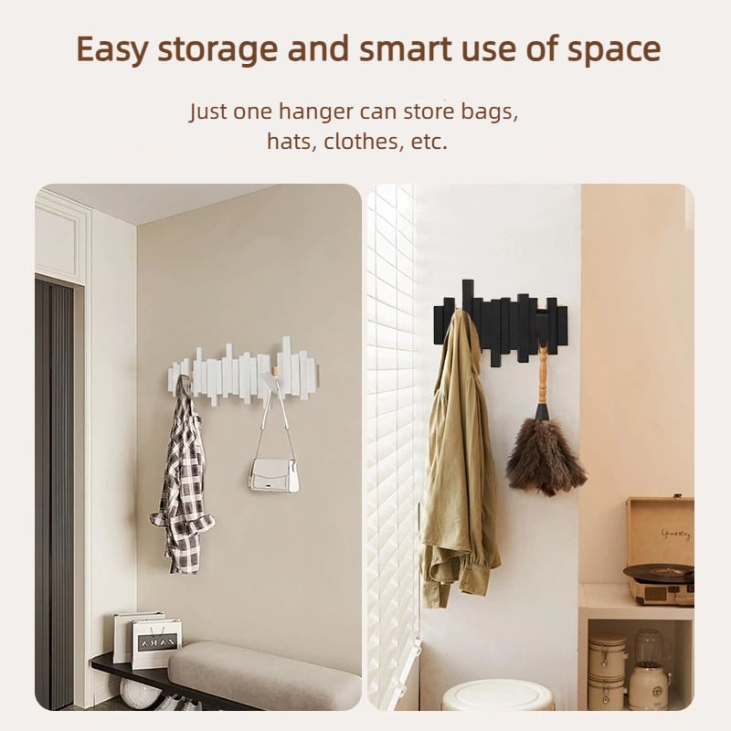 TimberHook™ Wieszak ścienny z drewna