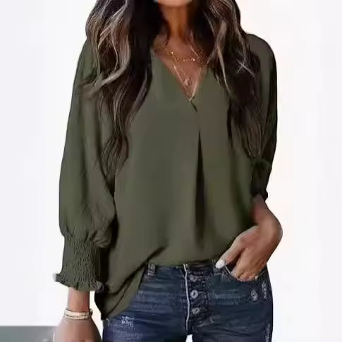 Melania Pavia™ Luźna bluzka damska