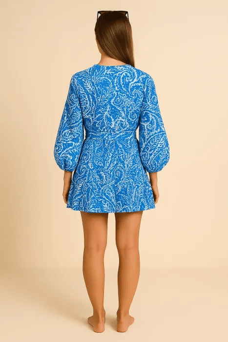 Venera Nesci™ Sukienka mini boho z paskiem