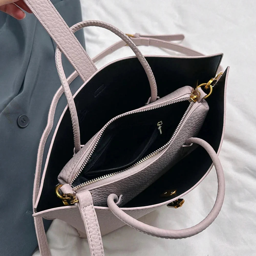 Vilma Politi™ elegancka torebka damska w jednolitym kolorze