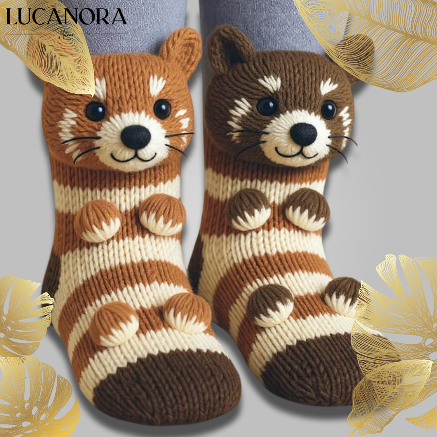 WarmPaws™ Skarpetki Animal z uroczym wzorem