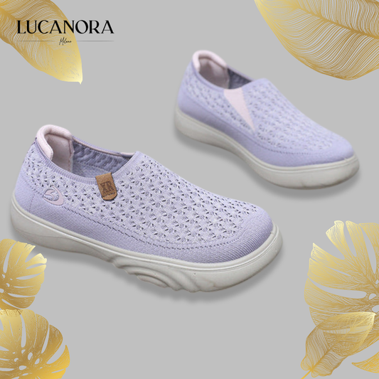 Xandra Ravotti™ Dzianinowe buty damskie wsuwane – lekkie i wygodne na co dzień