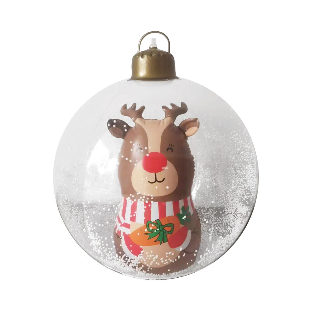 YuleSphere™ Świąteczna nadmuchiwana bombka z oświetleniem LED