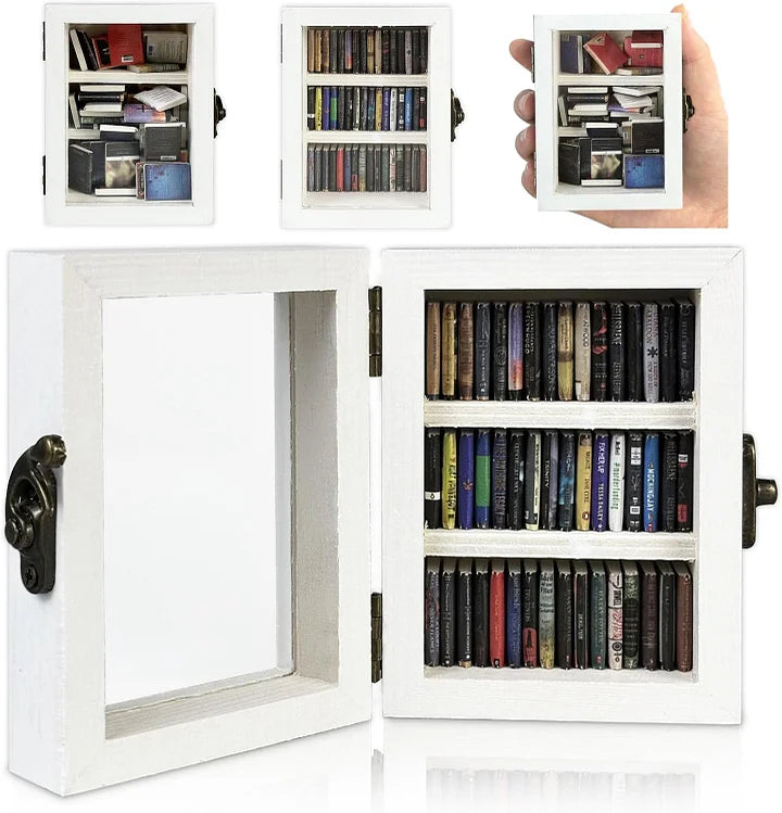 ZenShelf™ Mini drewniana półka dekoracyjna z książkami