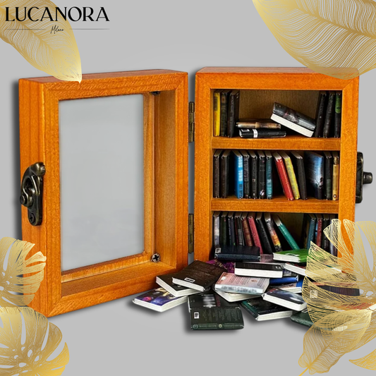 ZenShelf™ Mini drewniana półka dekoracyjna z książkami