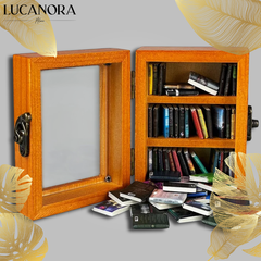 ZenShelf™ Mini drewniana półka dekoracyjna z książkami