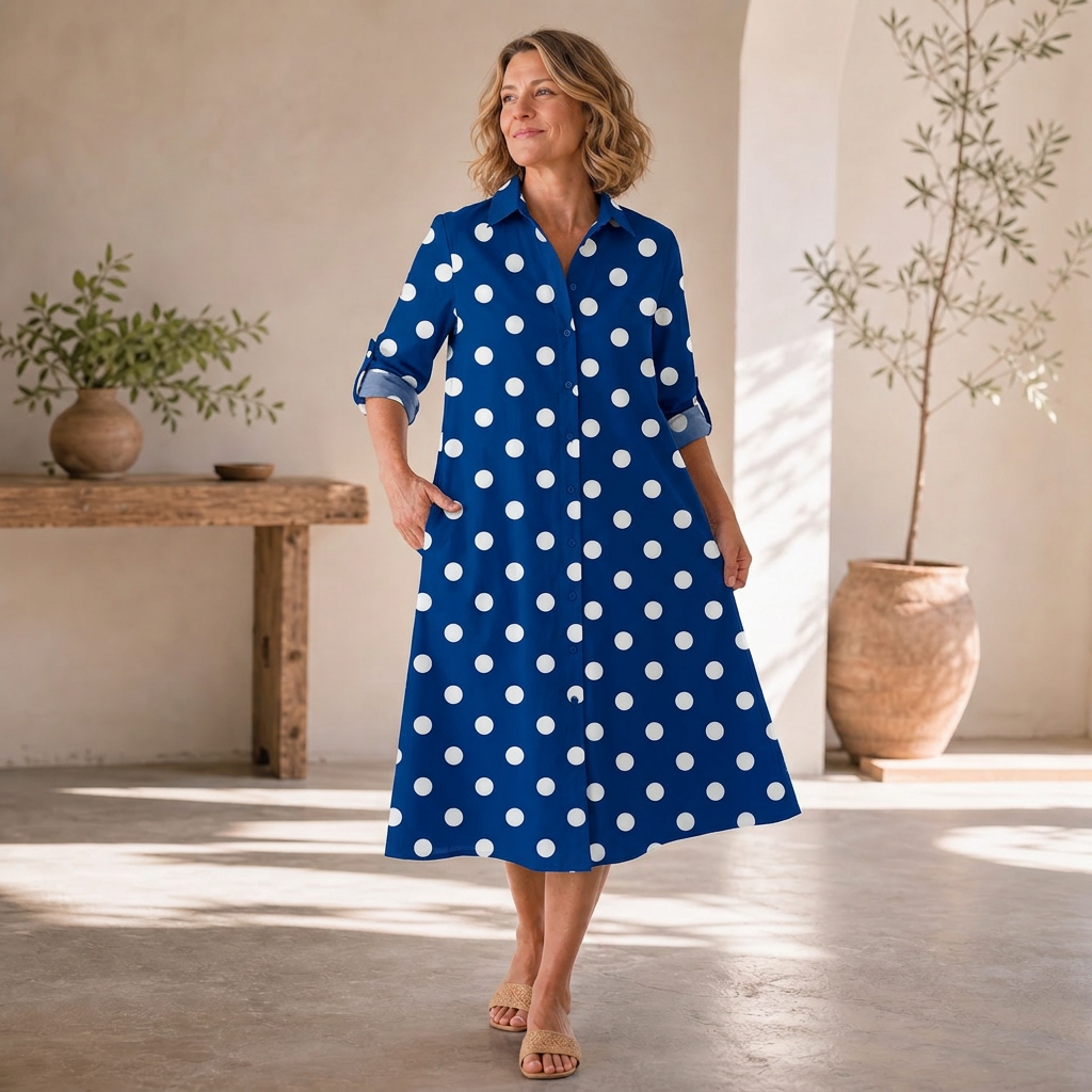 Agnese Lambruschini™ Elegancka sukienka midi dla bezwysiłkowego stylu