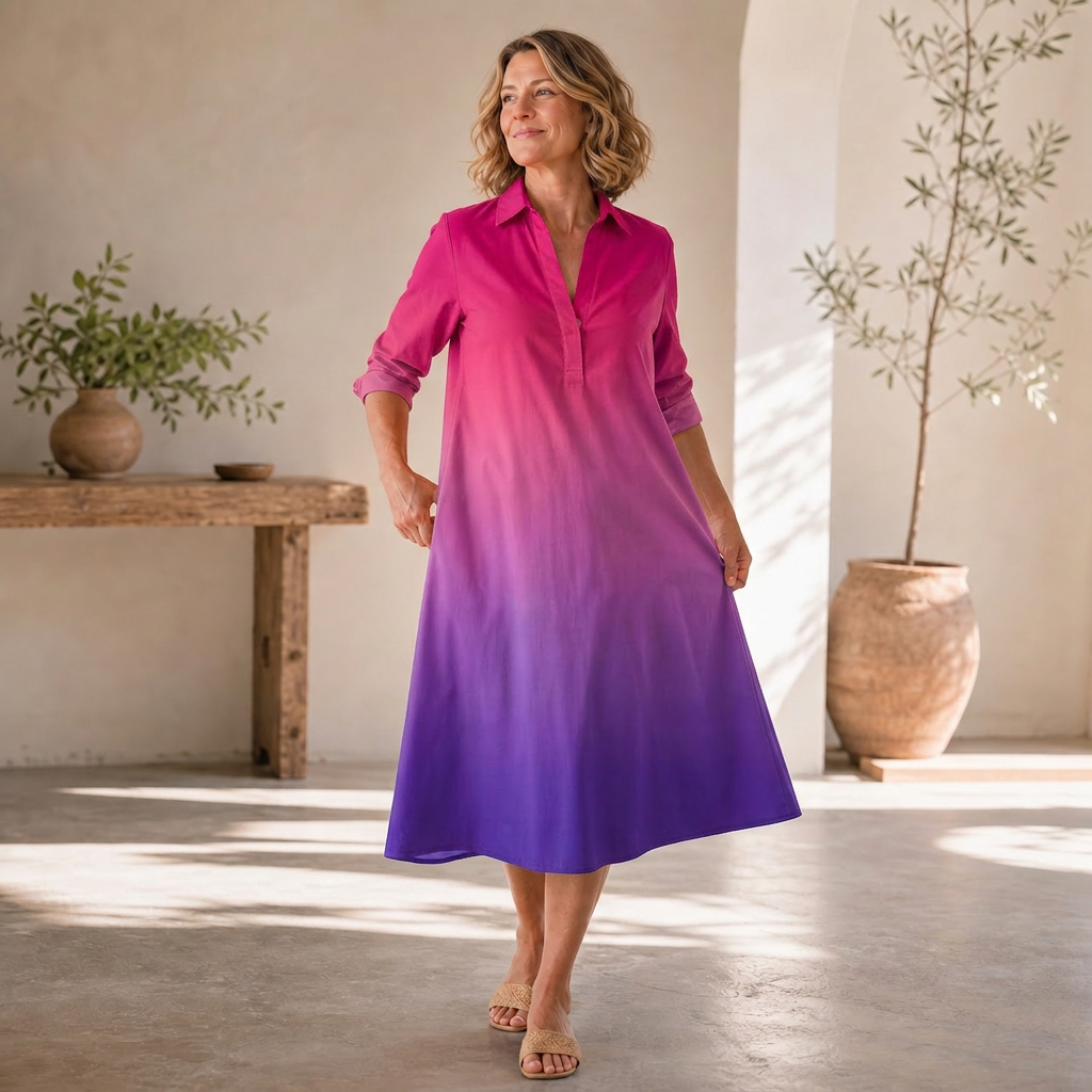 Agnese Lambruschini™ Elegancka sukienka midi dla bezwysiłkowego stylu