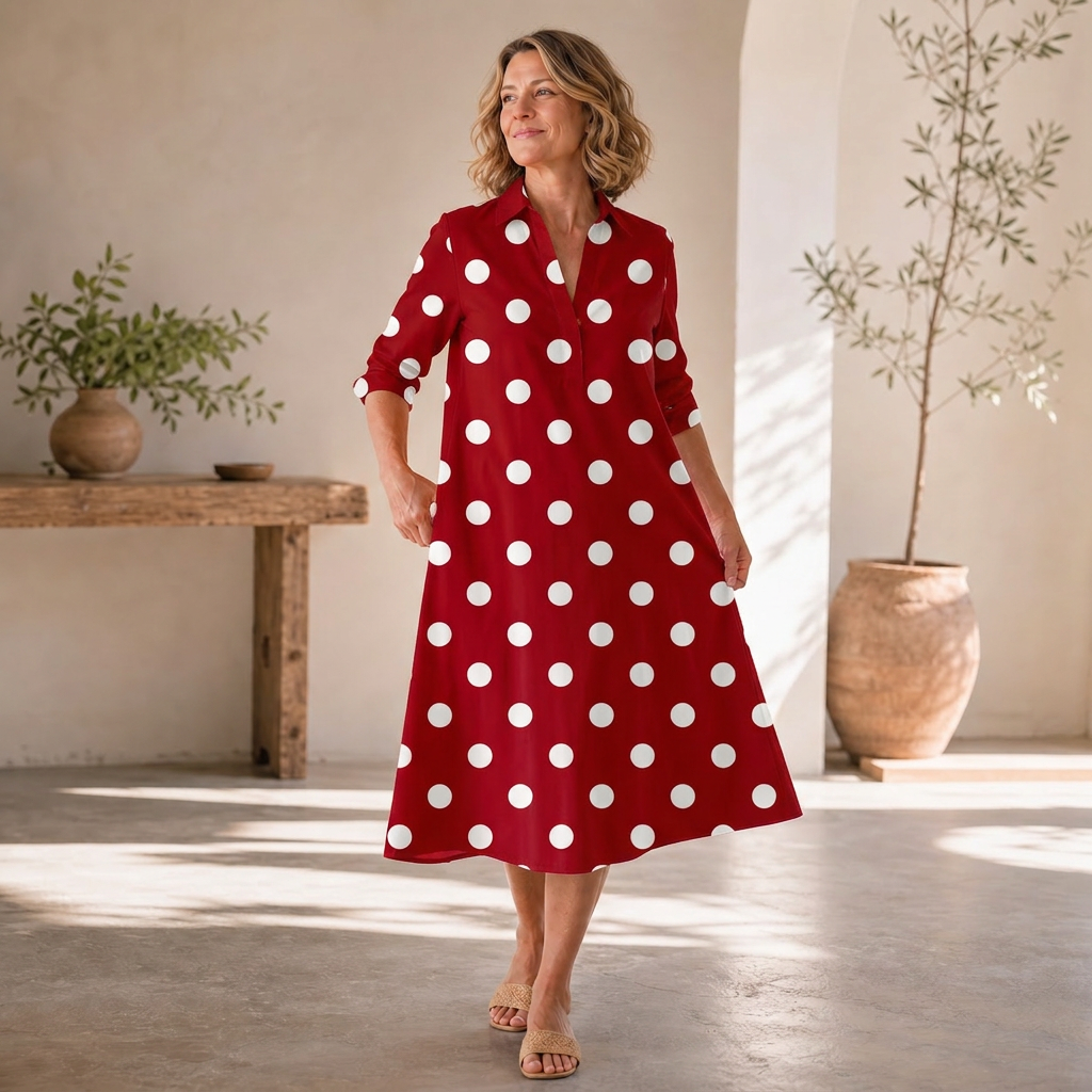 Agnese Lambruschini™ Elegancka sukienka midi dla bezwysiłkowego stylu