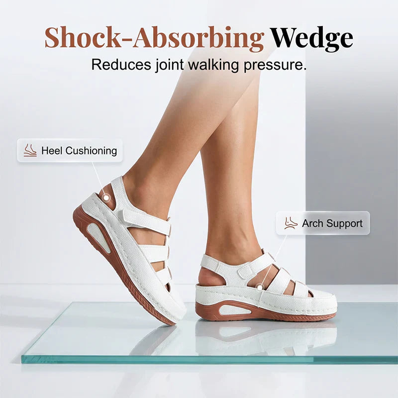 AiryStep™ Oddychające sandały na koturnie na cały dzień komfortu
